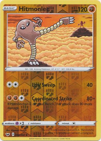 Sword & Shield - 094/202 - Hitmonlee (Reverse Holo)