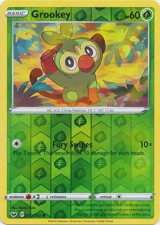 Sword & Shield - 010/202 - Grookey (Reverse Holo)