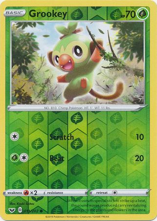 Sword & Shield - 011/202 - Grookey (Reverse Holo)