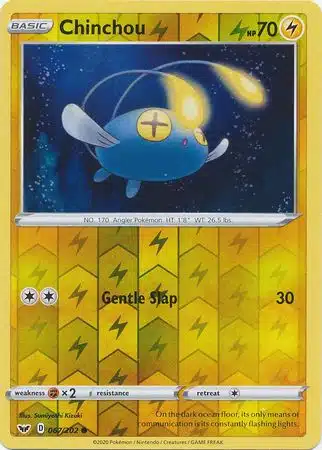 Sword & Shield - 067/202 - Chinchou (Reverse Holo) Sword & Shield - 067/202 - Chinchou (Reverse Holo)
