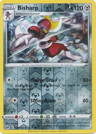Sword & Shield - 134/202 - Bisharp (Reverse Holo)