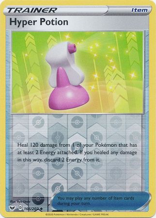 Sword & Shield - 166/202 - Hyper Potion (Reverse Holo)