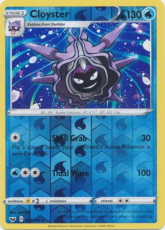 Sword & Shield - 041/202 - Cloyster (Reverse Holo)