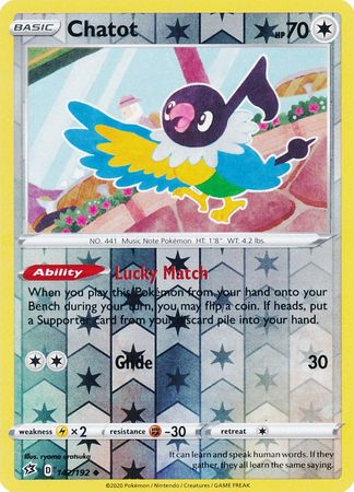 Rebel Clash - 142/192 - Chatot (Reverse Holo)