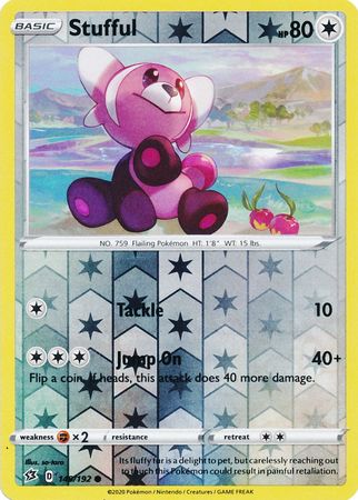 Karta Pokémon - Rebel Clash - 149/192 - Stufful (Reverse Holo)