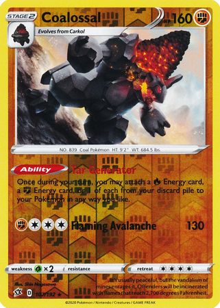 Rebel Clash - 107/192 - Coalossal (Reverse Holo)