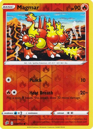 Rebel Clash - 029/192 - Magmar (Reverse Holo)