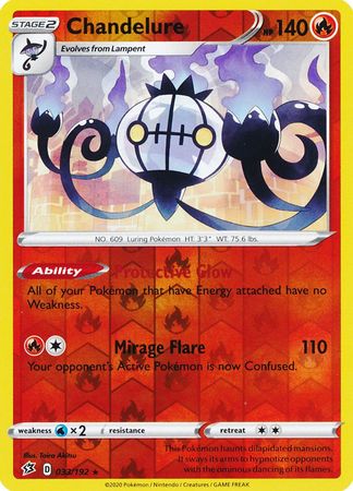 Rebel Clash - 033/192 - Chandelure (Reverse Holo)