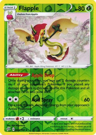Rebel Clash - 022/192 - Flapple (Reverse Holo)