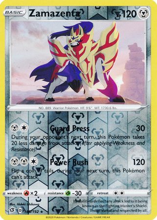 Rebel Clash - 140/192 - Zamazenta (Reverse Holo)