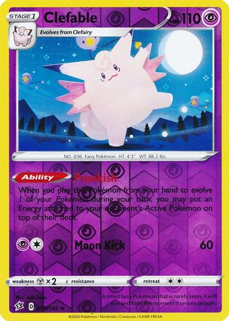 Rebel Clash - 075/192 - Clefable (Reverse Holo)