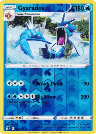 Rebel Clash - 040/192 - Gyarados (Reverse Holo)