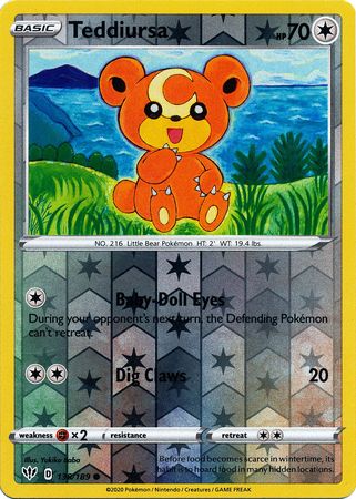 Darkness Ablaze - 138/189 - Teddiursa (Reverse Holo)