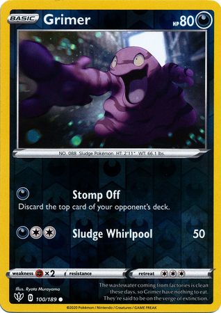 Darkness Ablaze - 100/189 - Grimer (Reverse Holo)