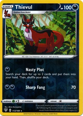 Darkness Ablaze - 113/189 - Thievul (Reverse Holo)