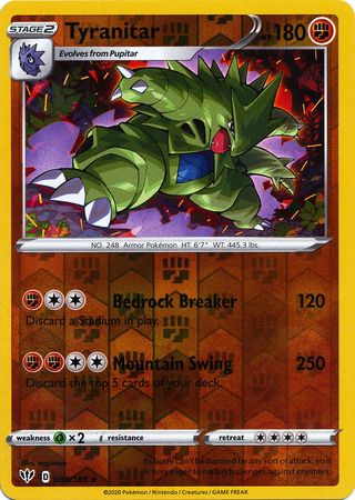 Darkness Ablaze - 088/189 - Tyranitar (Reverse Holo)