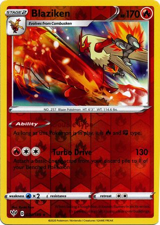 Darkness Ablaze - 024/189 - Blaziken (Reverse Holo)
