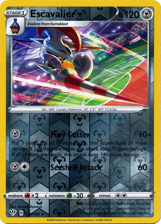 Darkness Ablaze - 124/189 - Escavalier (Reverse Holo)