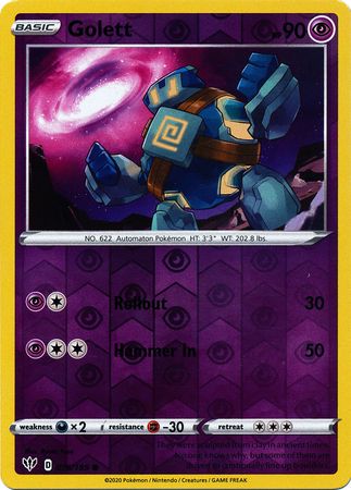 Darkness Ablaze - 076/189 - Golett (Reverse Holo)