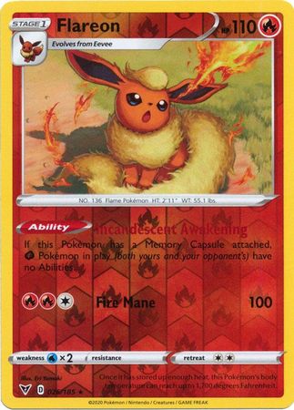 Vivid Voltage - 026/185 - Flareon (Reverse Holo)