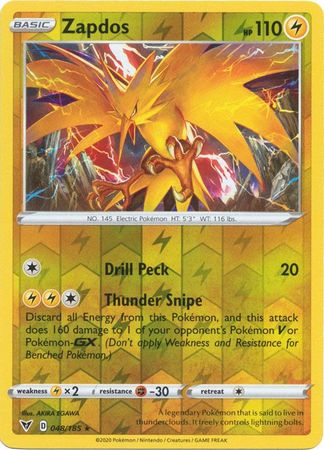 Vivid Voltage - 048/185 - Zapdos (Reverse Holo)