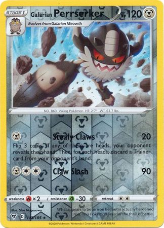 Vivid Voltage - 113/185 - Galarian Perrserker (Reverse Holo)