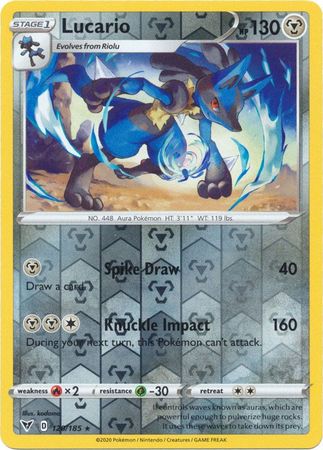 Vivid Voltage - 120/185 - Lucario (Reverse Holo)