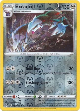 Vivid Voltage - 122/185 - Excadrill (Reverse Holo)