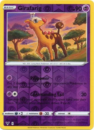 Vivid Voltage - 065/185 - Girafarig (Reverse Holo)