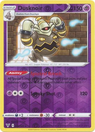 Vivid Voltage - 071/185 - Dusknoir (Reverse Holo)