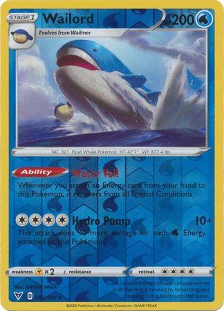 Vivid Voltage - 032/185 - Wailord (Reverse Holo)
