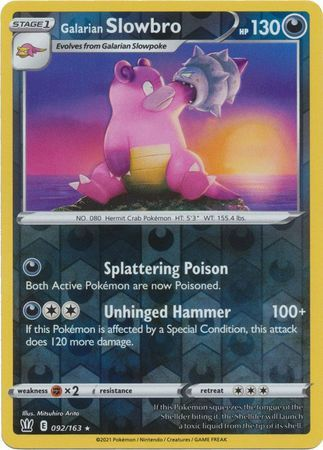 Battle Styles - 092/163 - Galarian Slowbro (Reverse Holo)