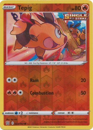 Battle Styles - 023/163 - Tepig (Reverse Holo)