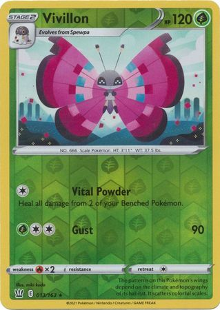Battle Styles - 013/163 - Vivillon (Reverse Holo)