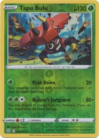 Battle Styles - 016/163 - Tapu Bulu (Reverse Holo)