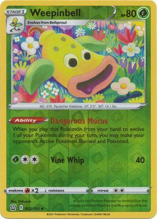 Battle Styles - 002/163 - Weepinbell (Reverse Holo)
