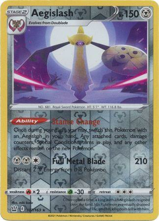 Karta Pokémon - Battle Styles - 107/163 - Aegislash (Reverse Holo)