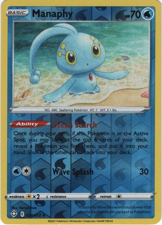 Shining Fates - 024/072 - Manaphy (Reverse Holo)