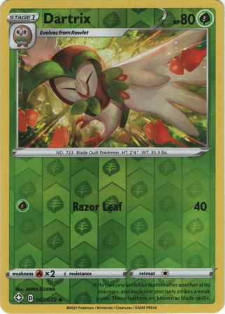 Shining Fates - 007/072 - Dartrix (Reverse Holo)