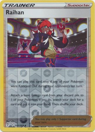 Karta Pokémon - Evolving Skies - 152/203 - Raihan (Reverse Holo)