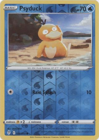 Karta Pokémon - Evolving Skies - 024/203 - Psyduck (Reverse Holo)