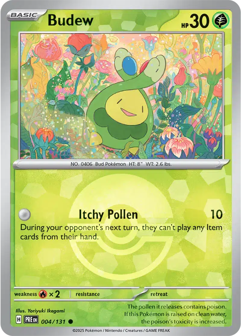 Prismatic Evolutions - 004/131 - Budew (Poké Ball Holo)