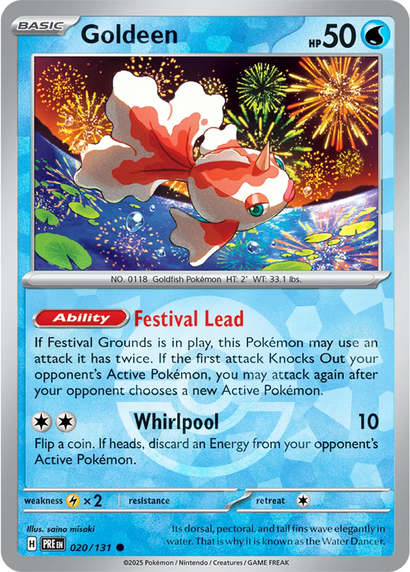 Prismatic Evolutions - 020/131 - Goldeen (Poké Ball Holo)