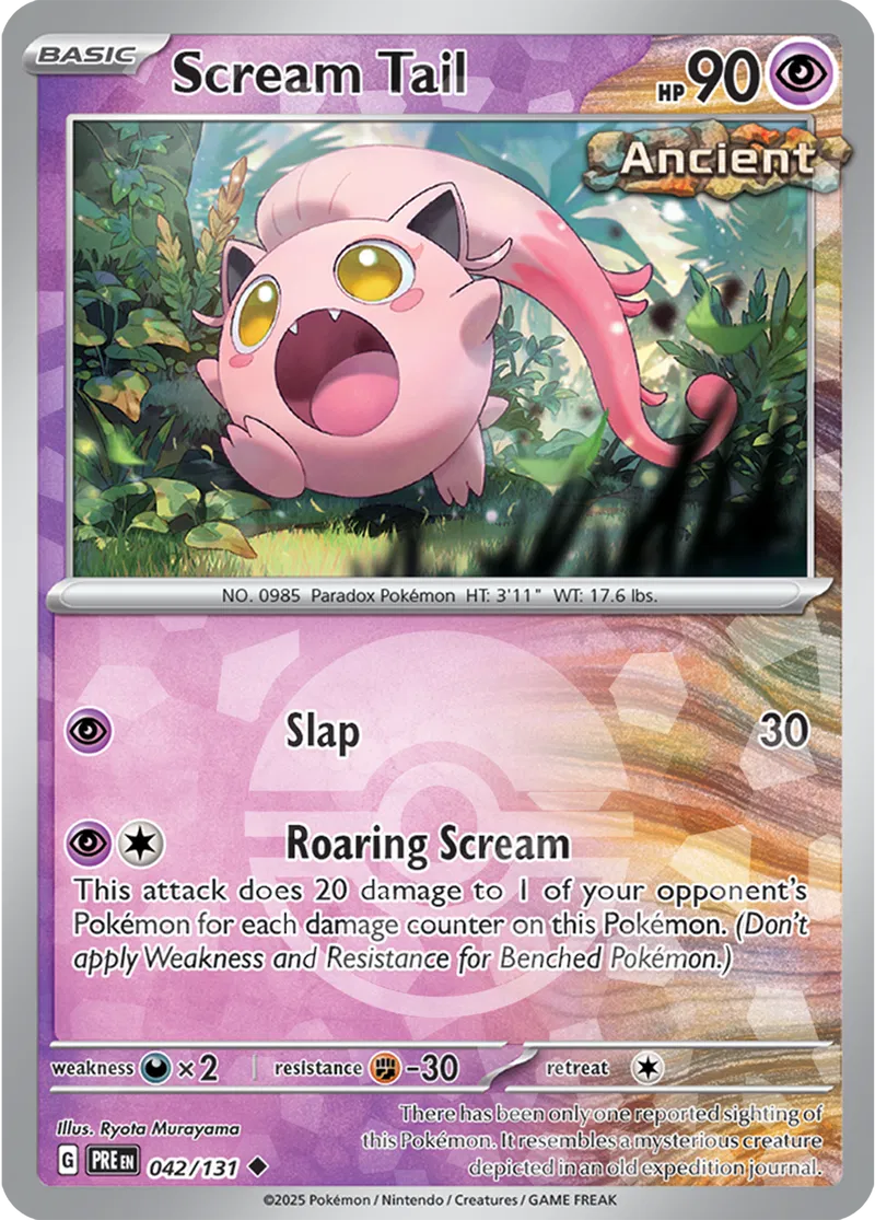 Prismatic Evolutions - 042/131 - Scream Tail (Poké Ball Holo)