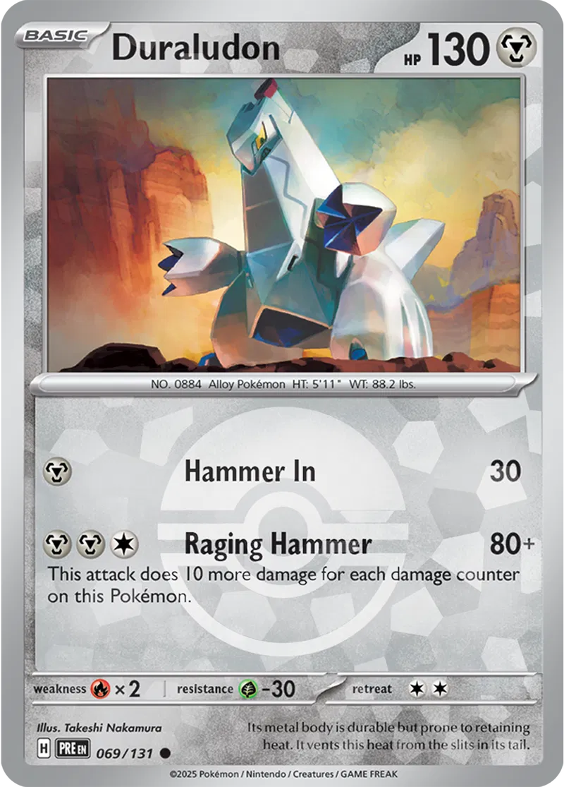 Prismatic Evolutions - 069/131 - Duraludon (Poké Ball Holo)