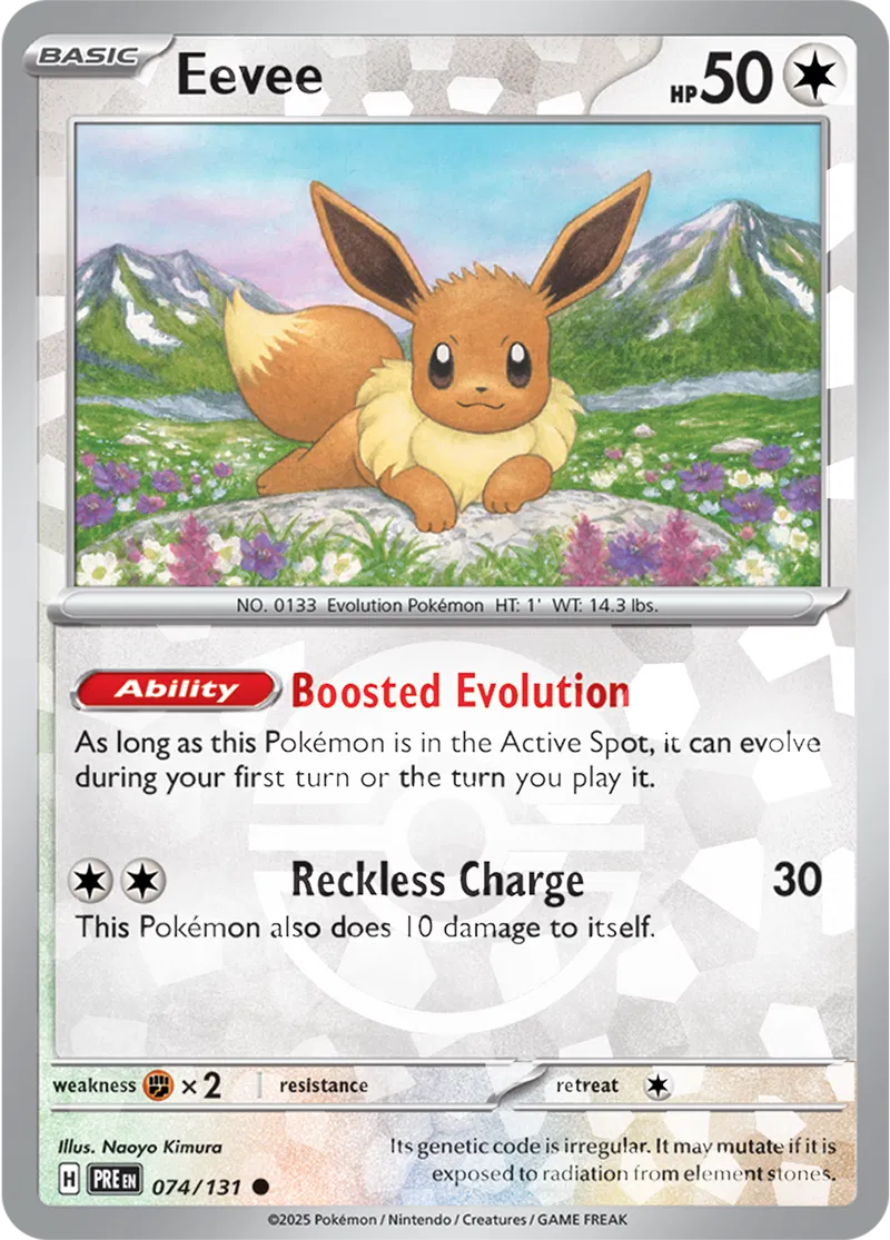 Prismatic Evolutions - 074/131 - Eevee (Poké Ball Holo)