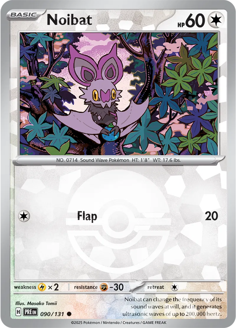 Prismatic Evolutions - 090/131 - Noibat (Poké Ball Holo)