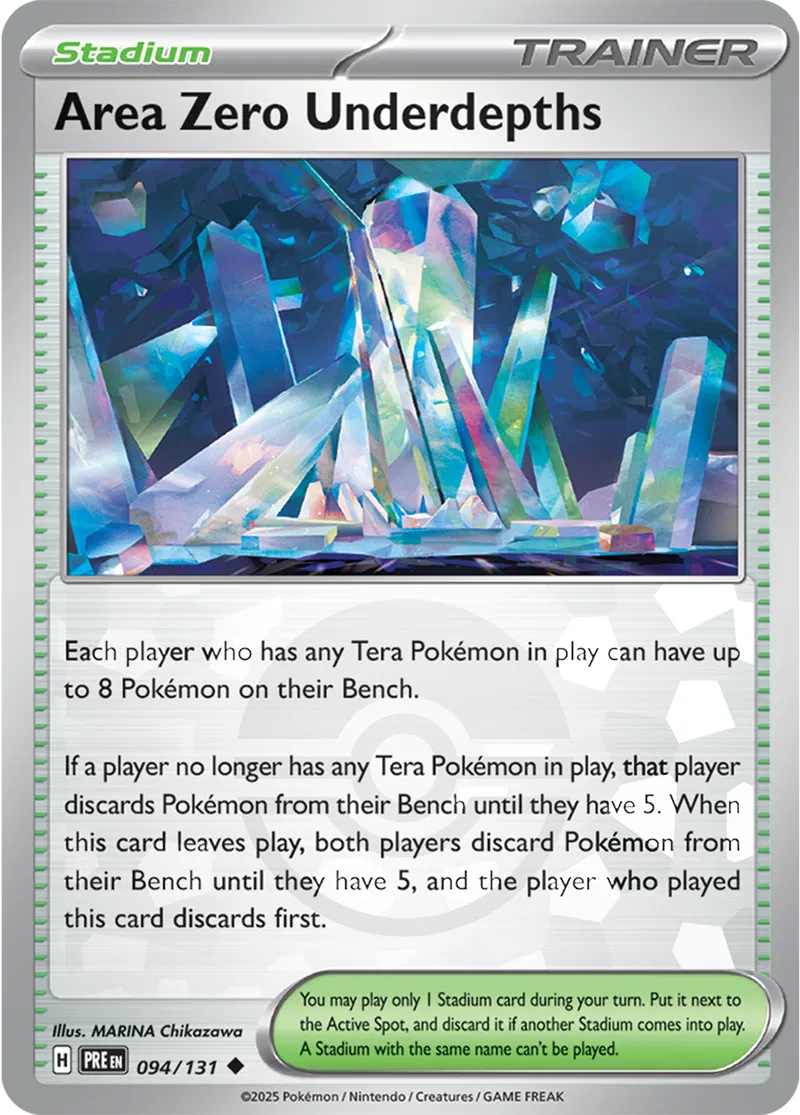 Prismatic Evolutions - 094/131 - Area Zero Underdepths (Poké Ball Holo)