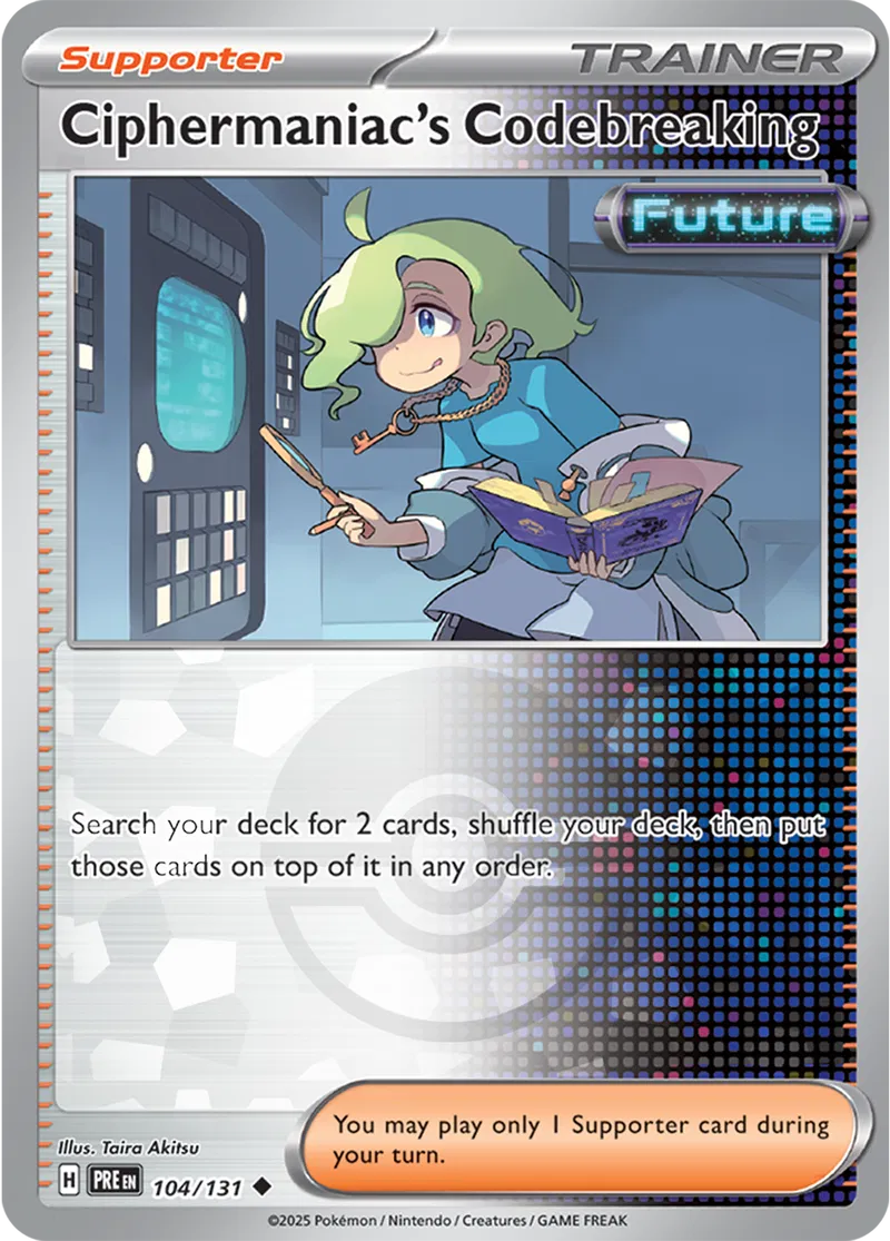 Prismatic Evolutions - 104/131 - Ciphermaniac's Codebreaking (Poké Ball Holo)