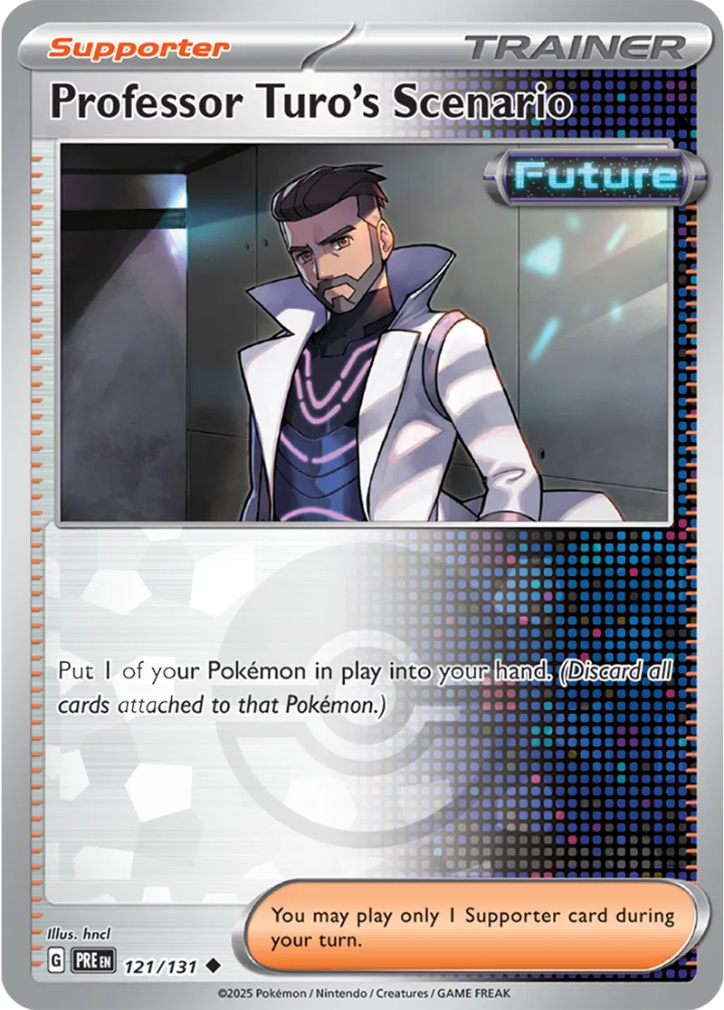 Prismatic Evolutions - 121/131 - Professor Turo's Scenario (Poké Ball Holo)